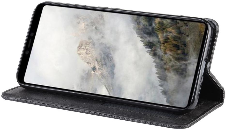 Google Pixel 4 Vintage Portemonnee Hoesje Zwart afbeelding 3