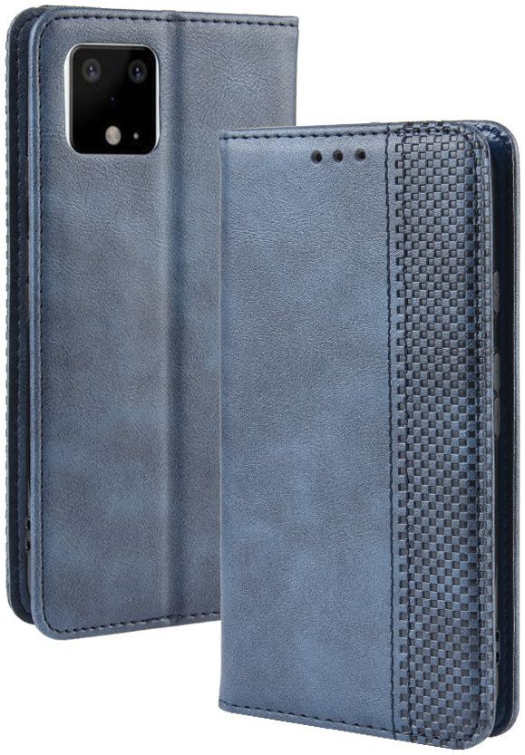 Google Pixel 4 Vintage Portemonnee Hoesje Blauw afbeelding 6