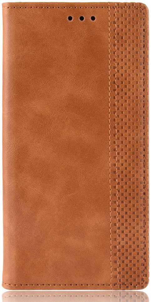Google Pixel 4 XL Hoesje Retro Wallet Book Case Kunst Leer Bruin afbeelding 6