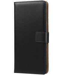 Google Pixel 4 XL Lederen Portemonnee Hoesje Zwart