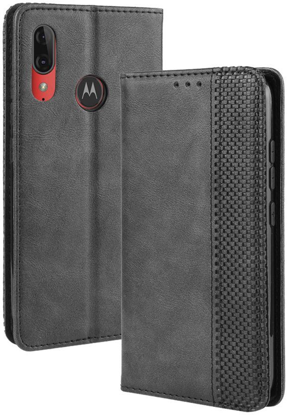 Motorola Moto E6s / E6 Plus Vintage Portemonnee Hoesje Blauw afbeelding 2