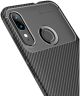 Motorola Moto E6s / E6 Plus Siliconen Carbon Hoesje Zwart
