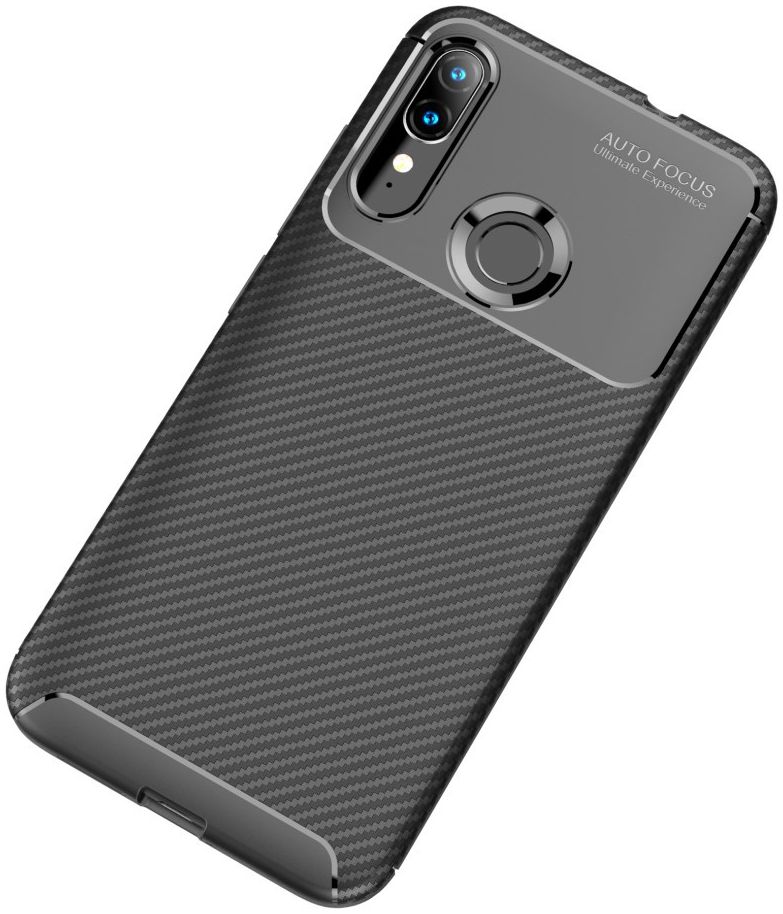 Motorola Moto E6s / E6 Plus Siliconen Carbon Hoesje Zwart afbeelding 11