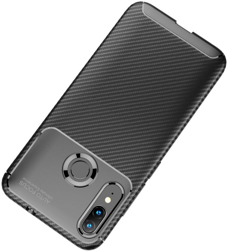 Motorola Moto E6s / E6 Plus Siliconen Carbon Hoesje Zwart afbeelding 9
