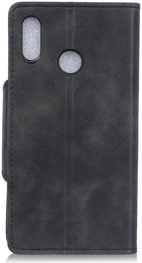 Motorola Moto E6 Plus Vintage Portemonnee Hoesje Drukknoop Zwart afbeelding 10