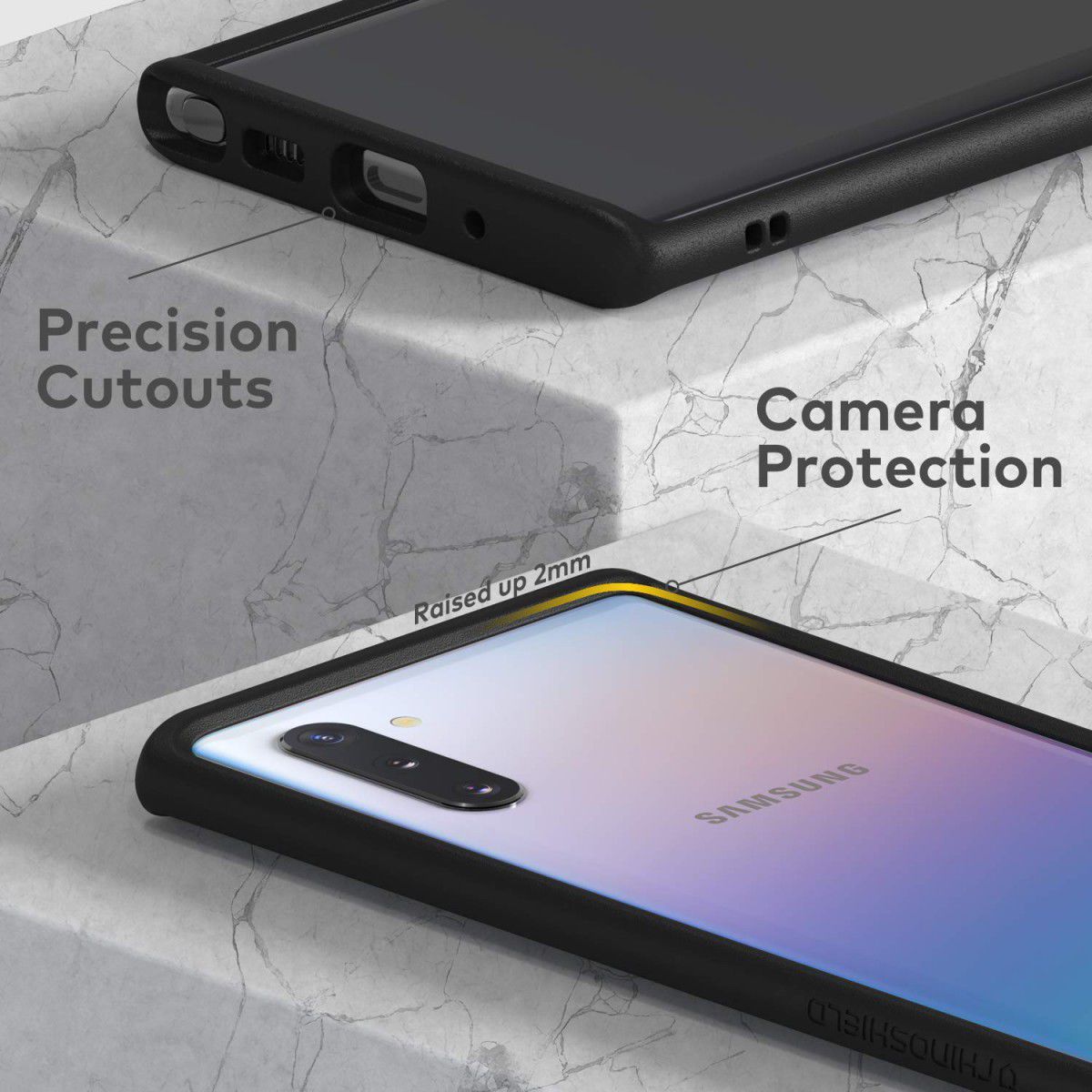 RhinoShield CrashGuard Samsung Galaxy Note 10 Bumper Hoesje Zwart afbeelding 5