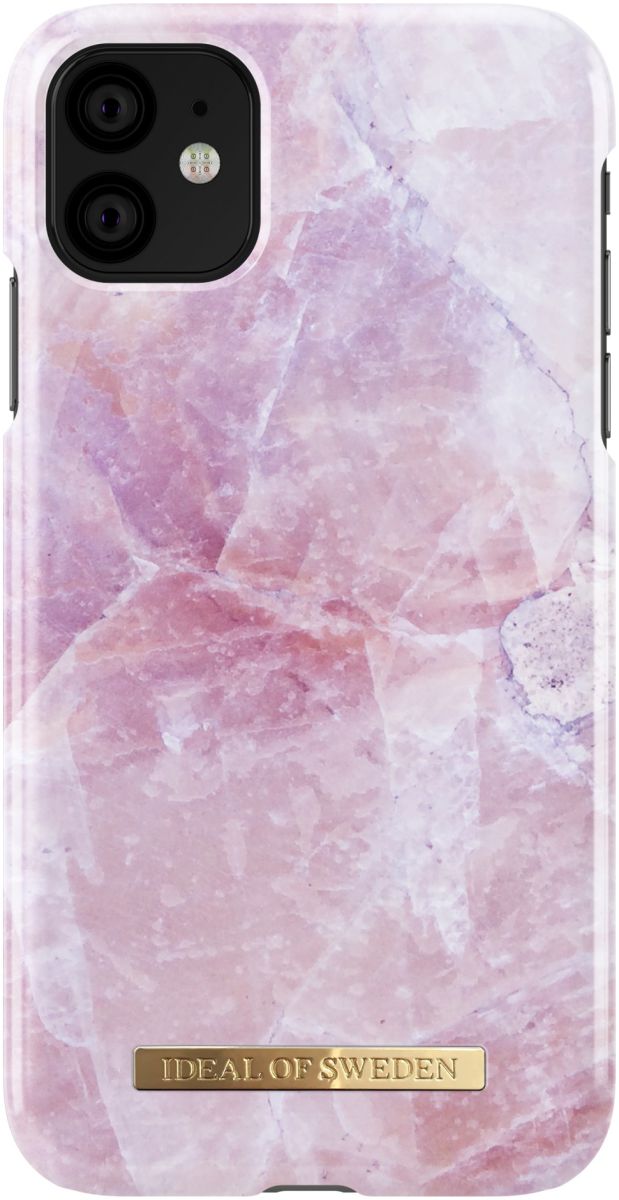 iDeal of Sweden Fashion Apple iPhone 11 Hoesje Pilion Pink Marble afbeelding 1