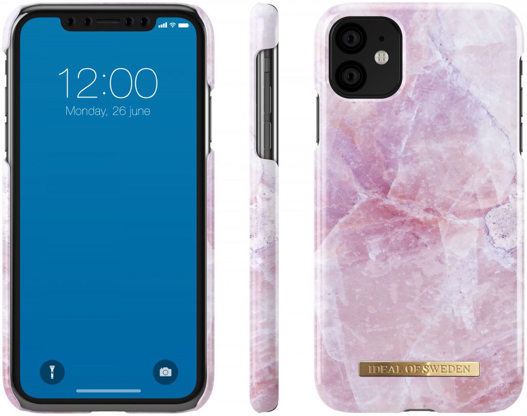 iDeal of Sweden Fashion Apple iPhone 11 Hoesje Pilion Pink Marble afbeelding 2