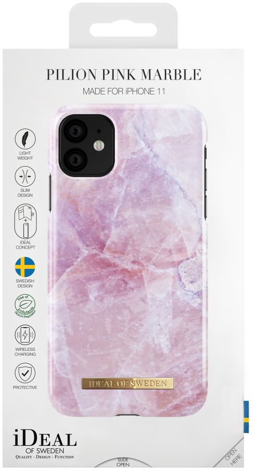 iDeal of Sweden Fashion Apple iPhone 11 Hoesje Pilion Pink Marble afbeelding 6