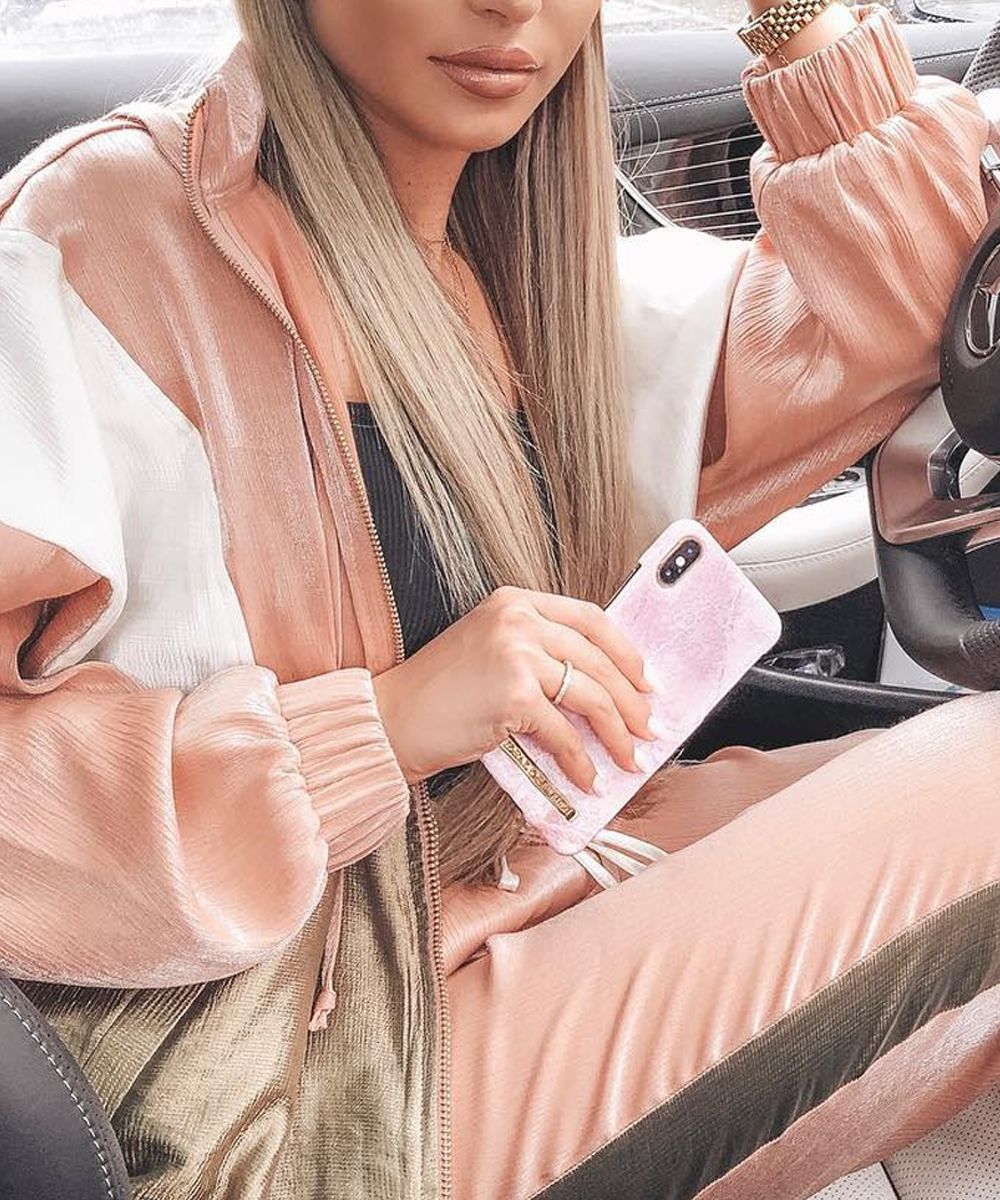 iDeal of Sweden Fashion Apple iPhone 11 Hoesje Pilion Pink Marble afbeelding 3