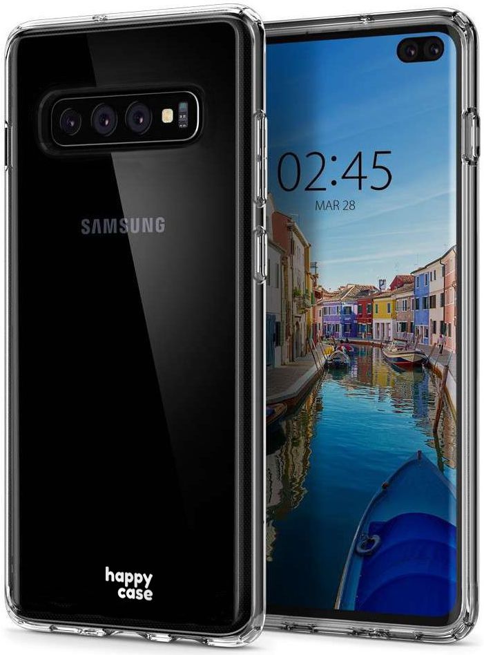HappyCase Galaxy S10 Plus Flexibel TPU Hoesje Clear Print afbeelding 7