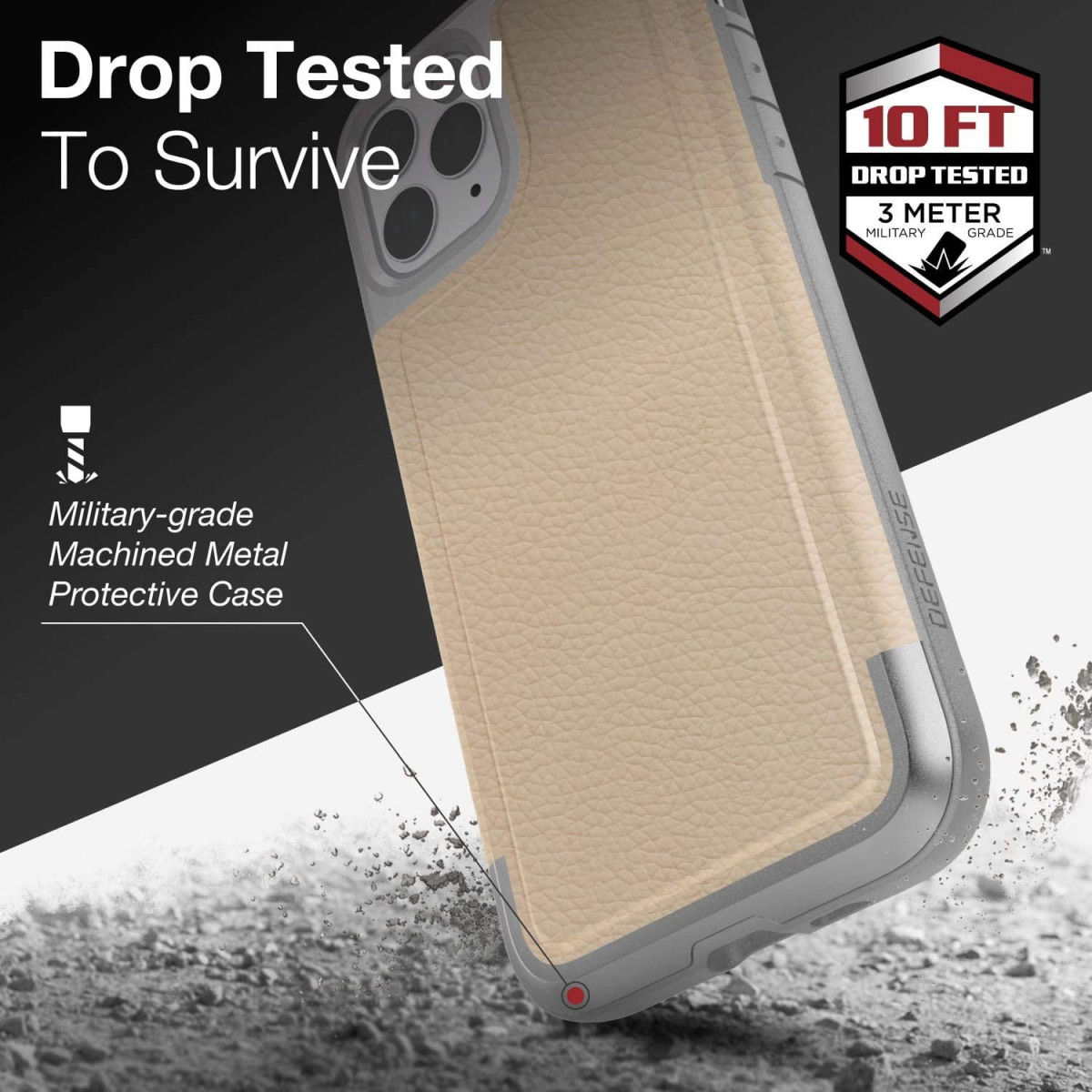 Raptic Prime Apple iPhone 11 Pro Hoesje Beige afbeelding 14