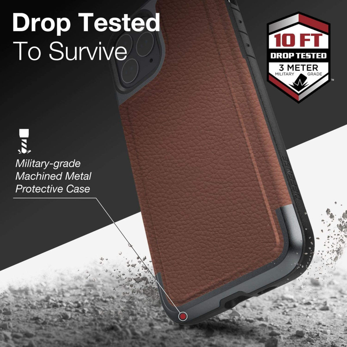 Raptic Prime Apple iPhone 11 Pro Hoesje Bruin afbeelding 13