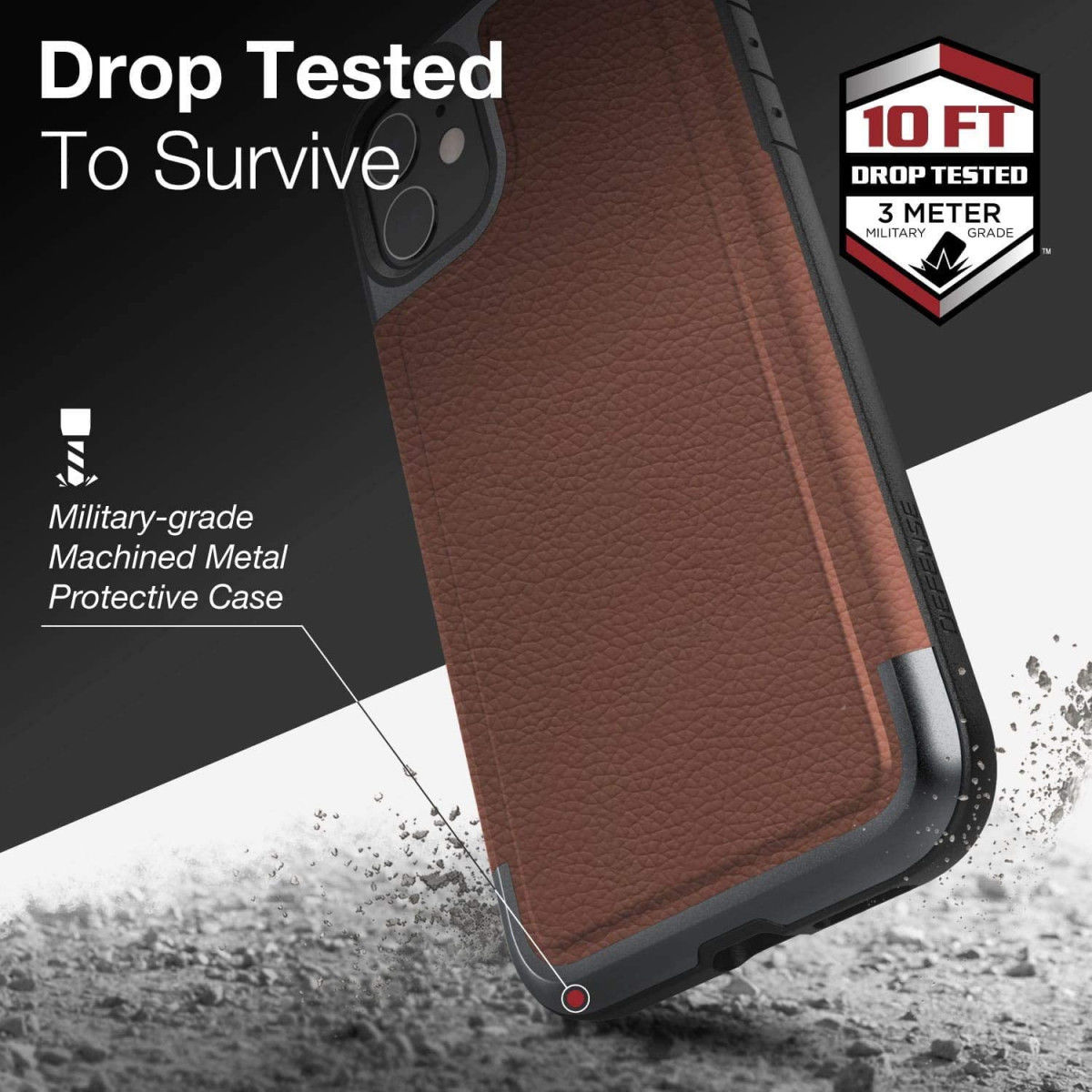 Raptic Prime Apple iPhone 11 Hoesje Bruin afbeelding 12