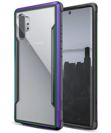 Raptic Shield Samsung Note 10 Plus Hoesje Transparant/Iridescent Hoesjes