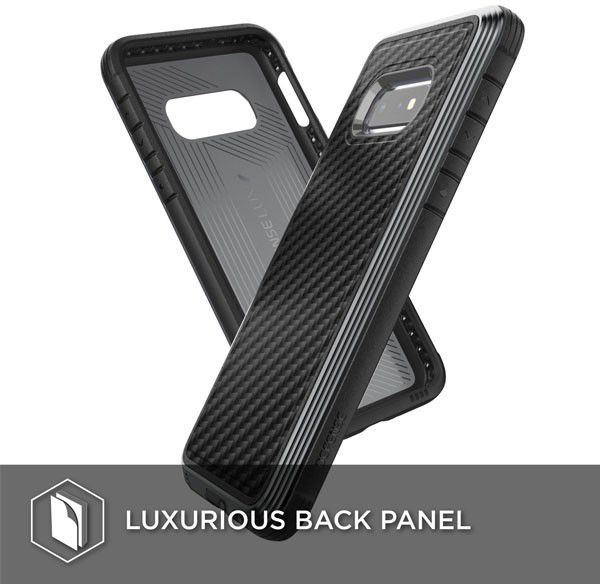Raptic Lux Samsung Galaxy s10e hoesje carbon fiber zwart afbeelding 10