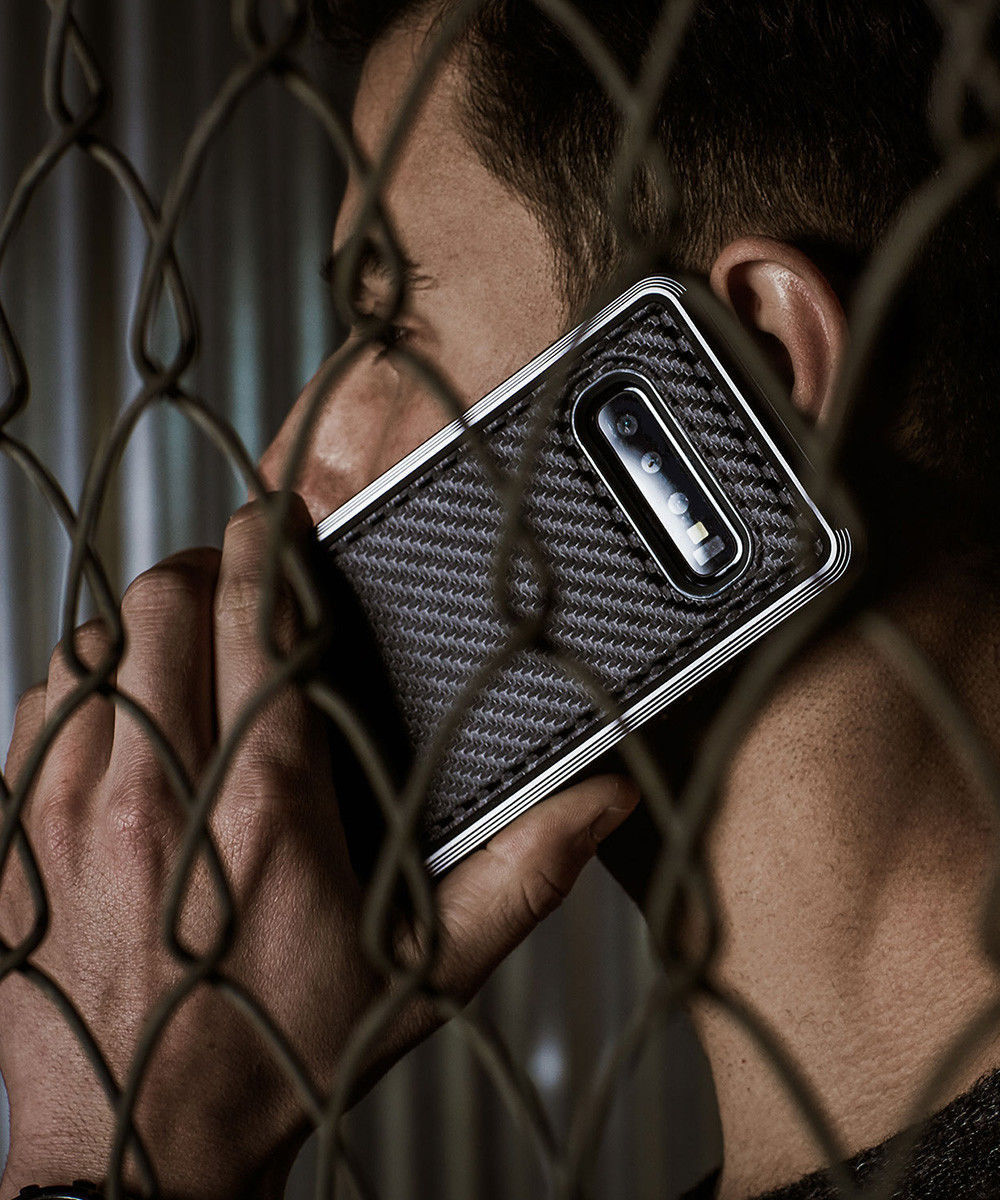 Raptic Lux Samsung Galaxy s10e hoesje carbon fiber zwart afbeelding 6