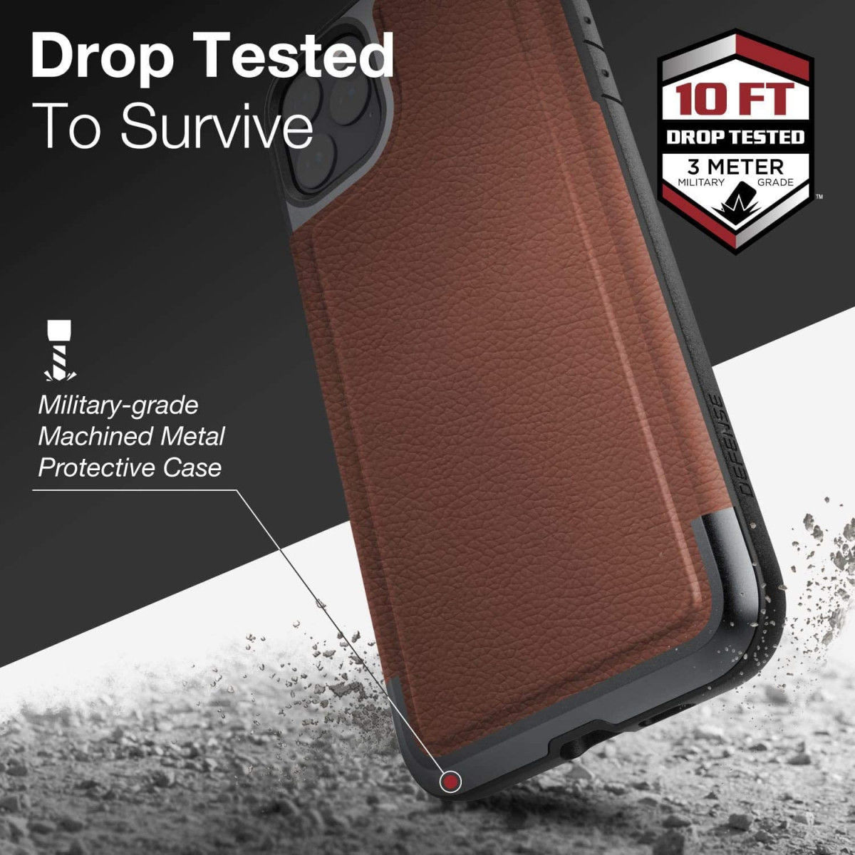 Raptic Prime Apple iPhone 11 Pro Max Hoesje Bruin afbeelding 13