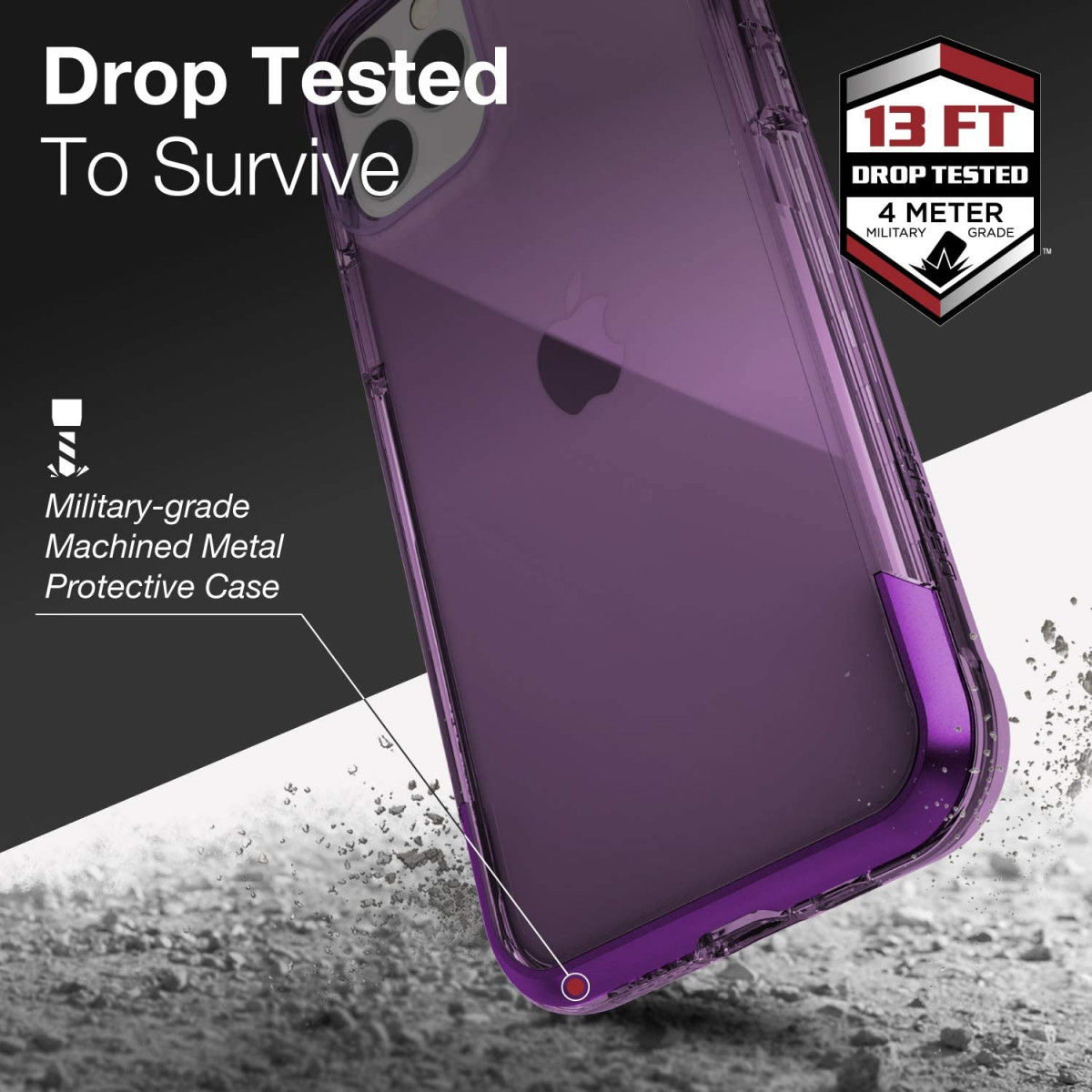 Raptic Air Apple iPhone 11 pro hoesje paars shockproof tpu afbeelding 11