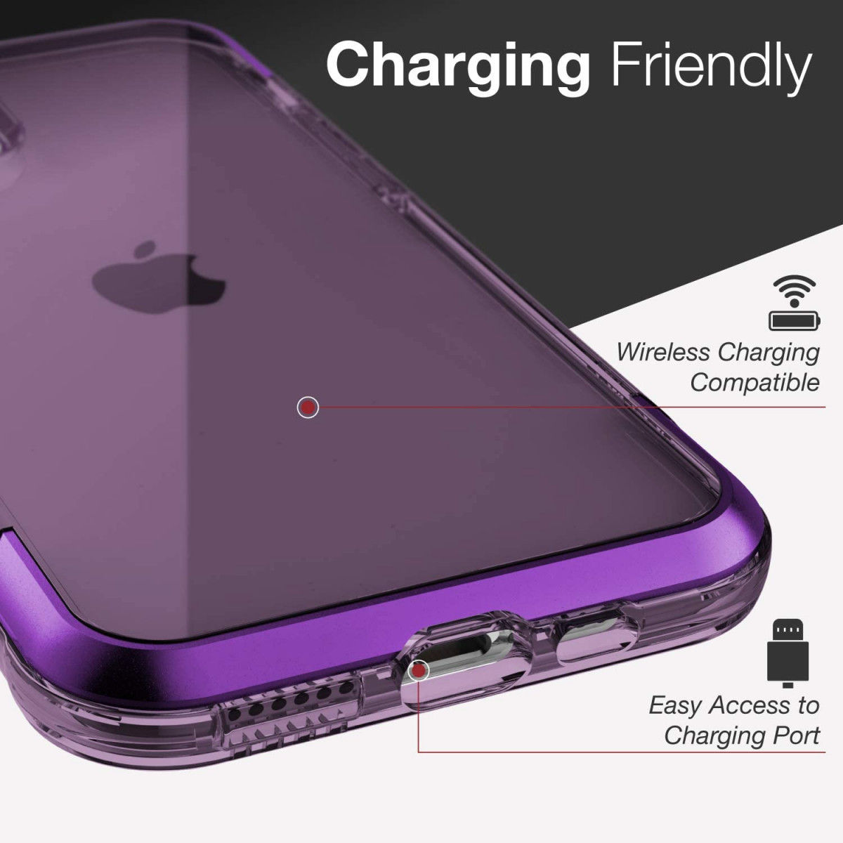 Raptic Air Apple iPhone 11 pro hoesje paars shockproof tpu afbeelding 13