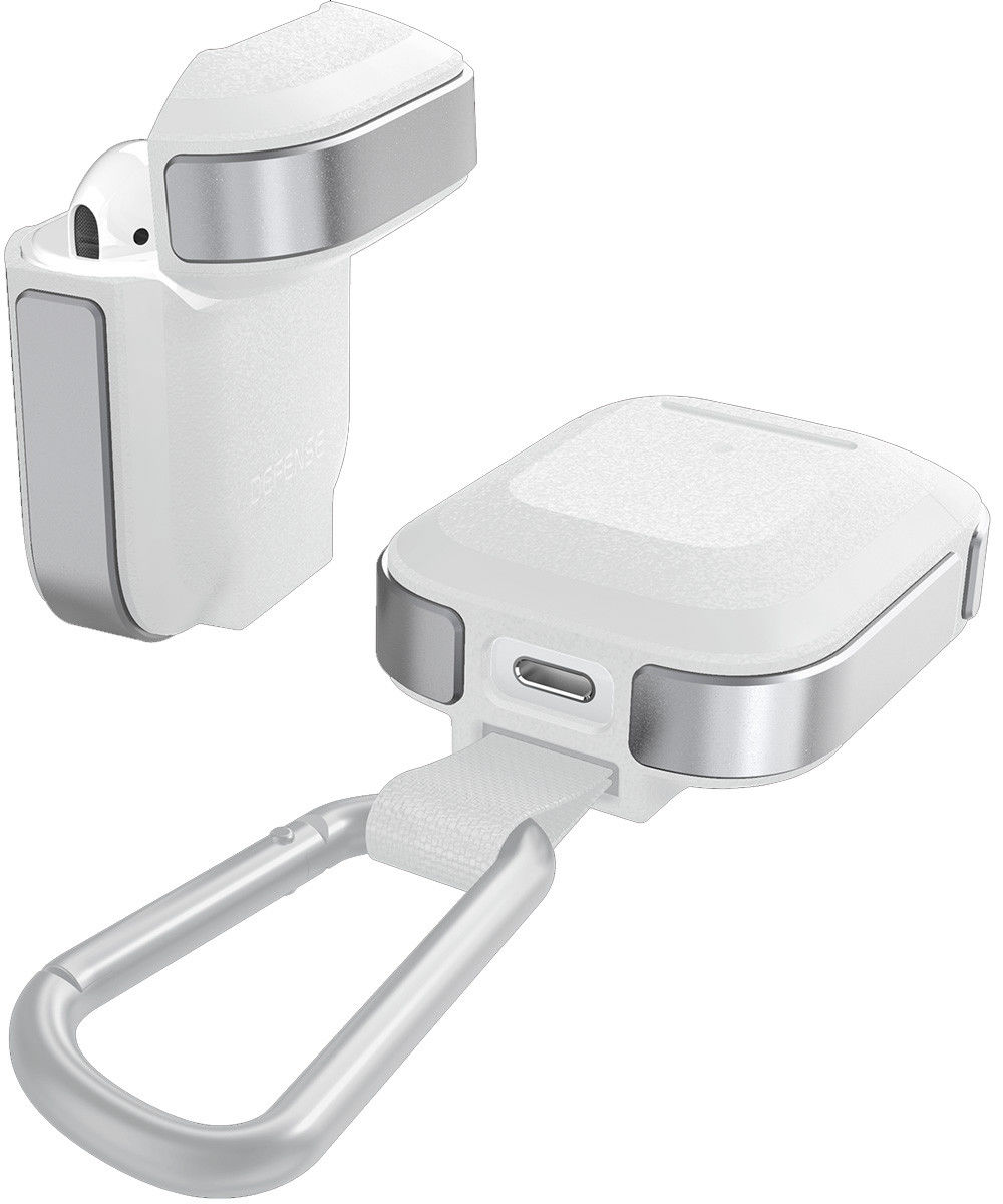 Raptic Trek Apple AirPods Hoesje Wit/Zilver afbeelding 2