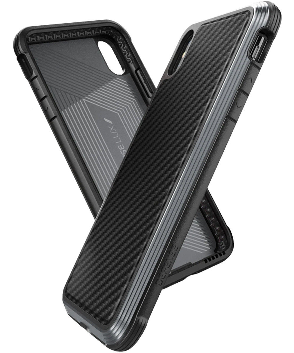 Raptic Lux Apple iPhone XS Max Hoesje Carbon Fiber Zwart afbeelding 7