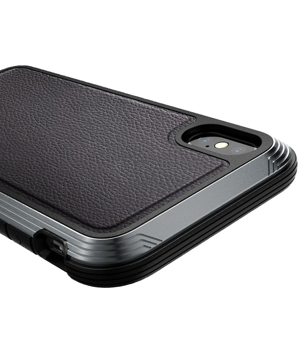 Raptic Lux Apple iPhone XS / X Hoesje Leather Zwart afbeelding 10