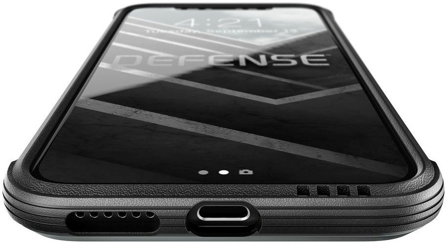 Raptic Lux Apple iPhone XS / X Hoesje Leather Zwart afbeelding 11