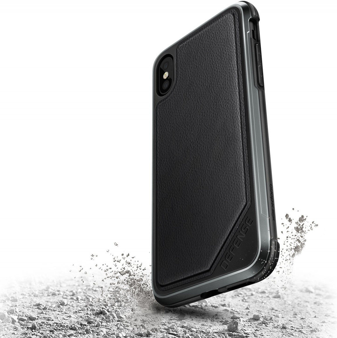 Raptic Lux Apple iPhone XS / X Hoesje Leather Zwart afbeelding 2