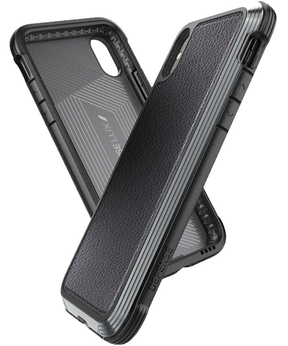 Raptic Lux Apple iPhone XS / X Hoesje Leather Zwart afbeelding 8