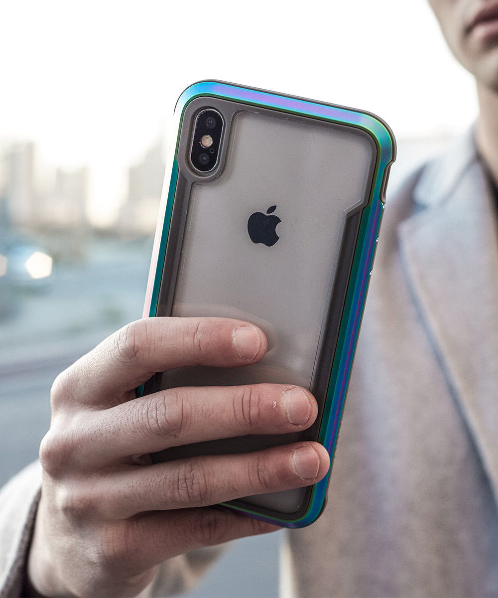 Raptic Shield Apple iPhone XS / X Hoesje Militair Getest 3M Iridescent afbeelding 2