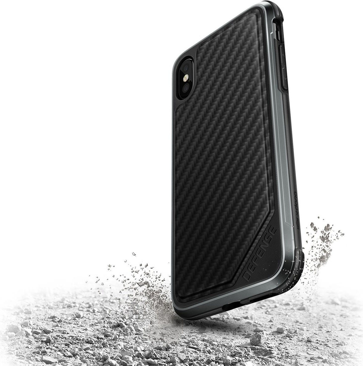 Raptic Lux Apple iPhone XS / X Hoesje Carbon Fiber Zwart afbeelding 2
