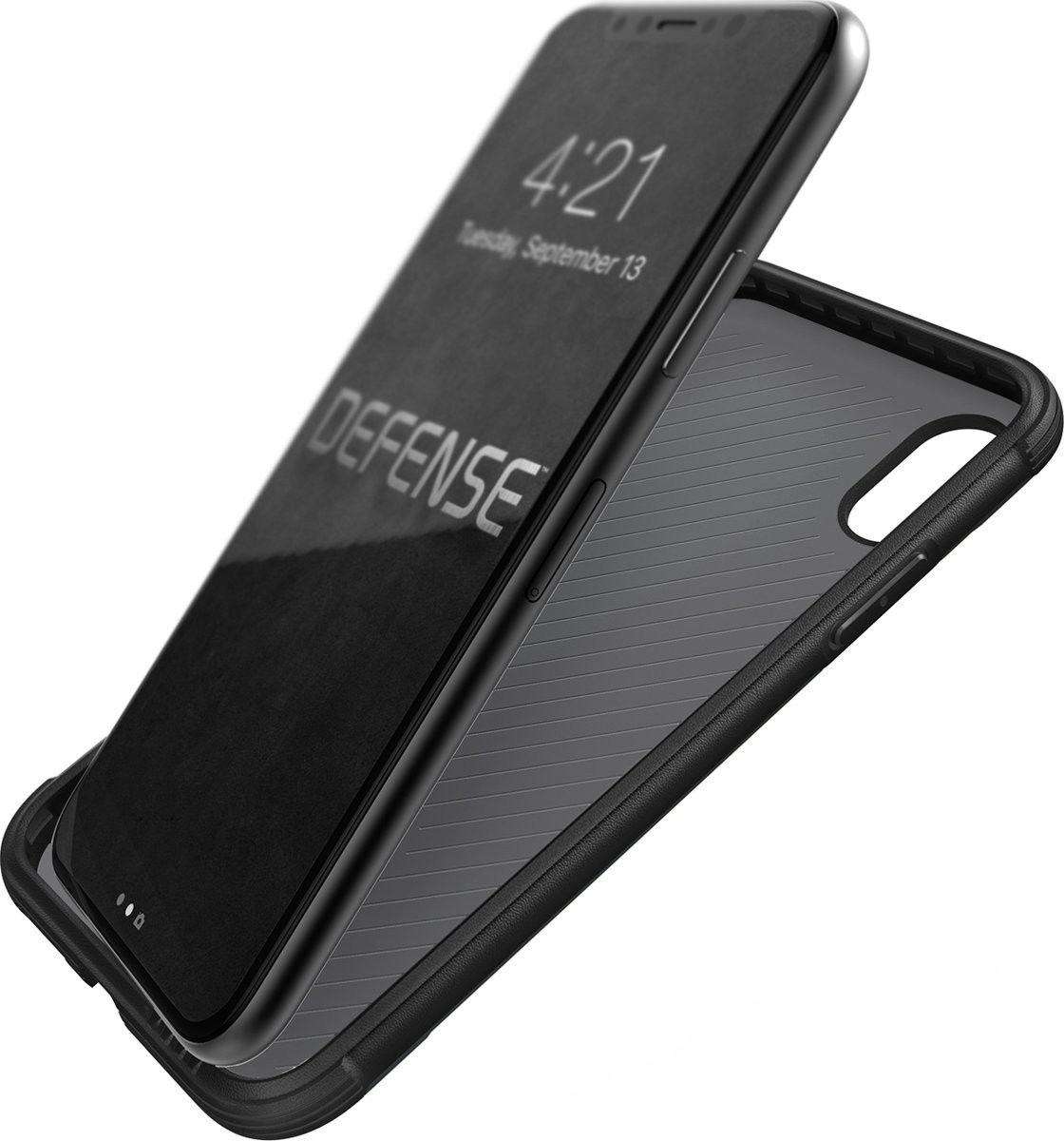 Raptic Lux Apple iPhone XS / X Hoesje Carbon Fiber Zwart afbeelding 8