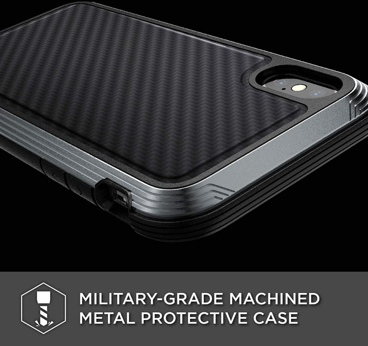 Raptic Lux Apple iPhone XS / X Hoesje Carbon Fiber Zwart afbeelding 11