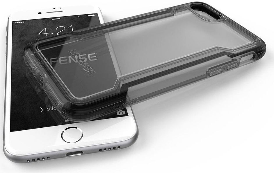 Raptic Clear iPhone 7/8/SE (2020/2022) Hoesje Transparant Zwart afbeelding 7