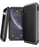 Raptic Lux Apple iPhone XR hoesje carbon fiber zwart