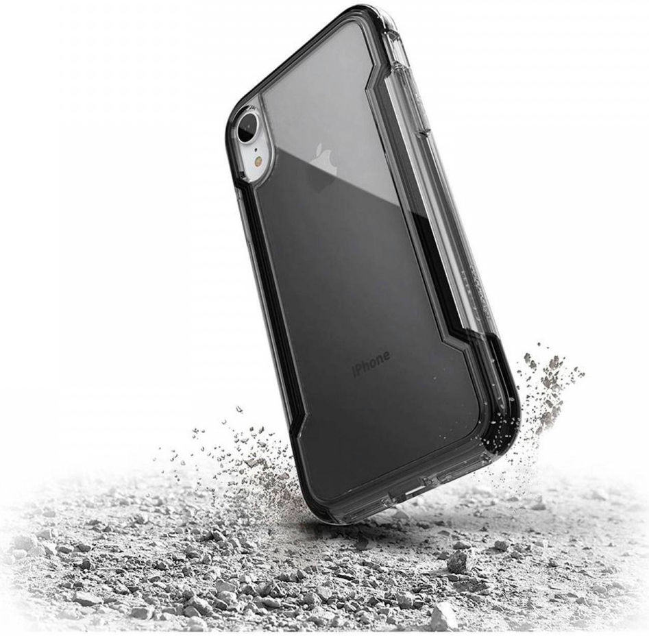 Raptic Clear Apple iPhone XR hoesje transparant zwart afbeelding 2