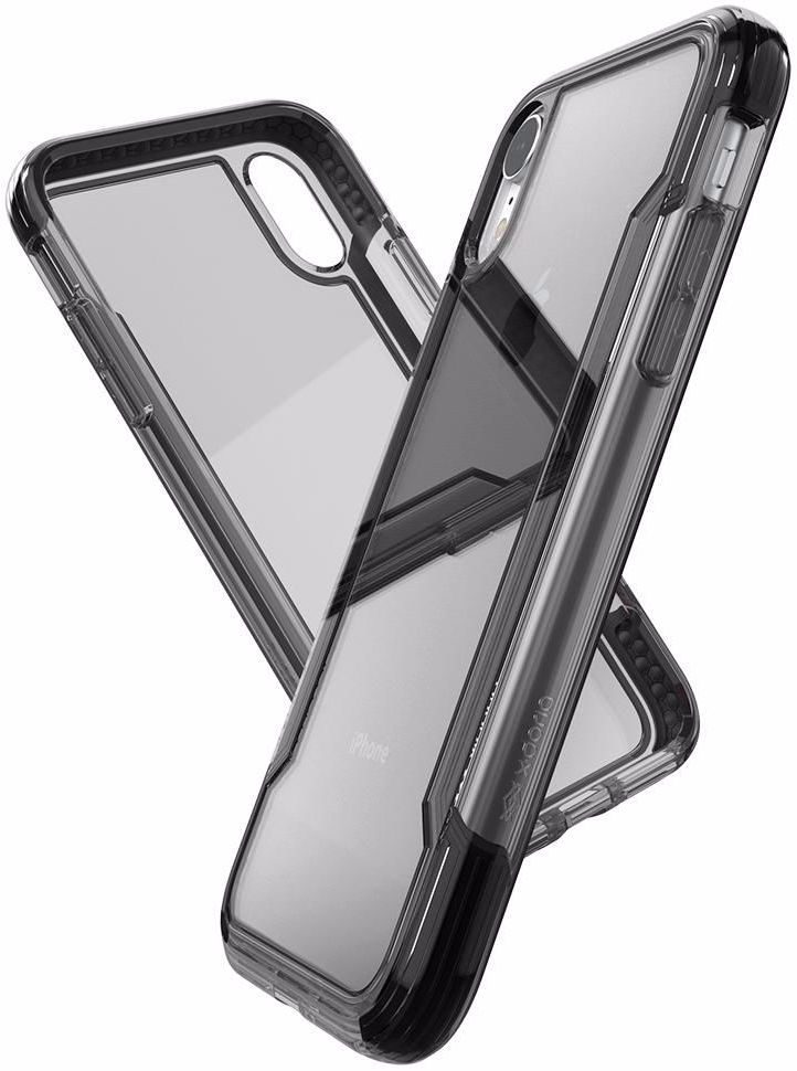 Raptic Clear Apple iPhone XR hoesje transparant zwart afbeelding 5