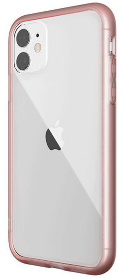 Raptic Glass Plus Apple iPhone 11 Hoesje Transparant/Roze afbeelding 3