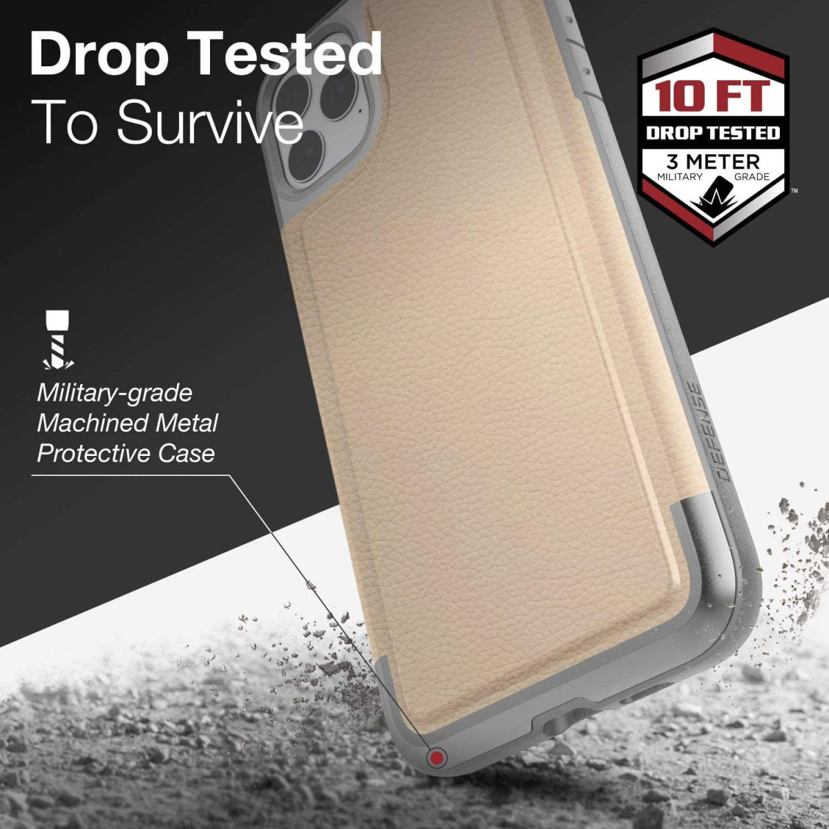 Raptic Prime Apple iPhone 11 Pro Max Hoesje Beige afbeelding 14