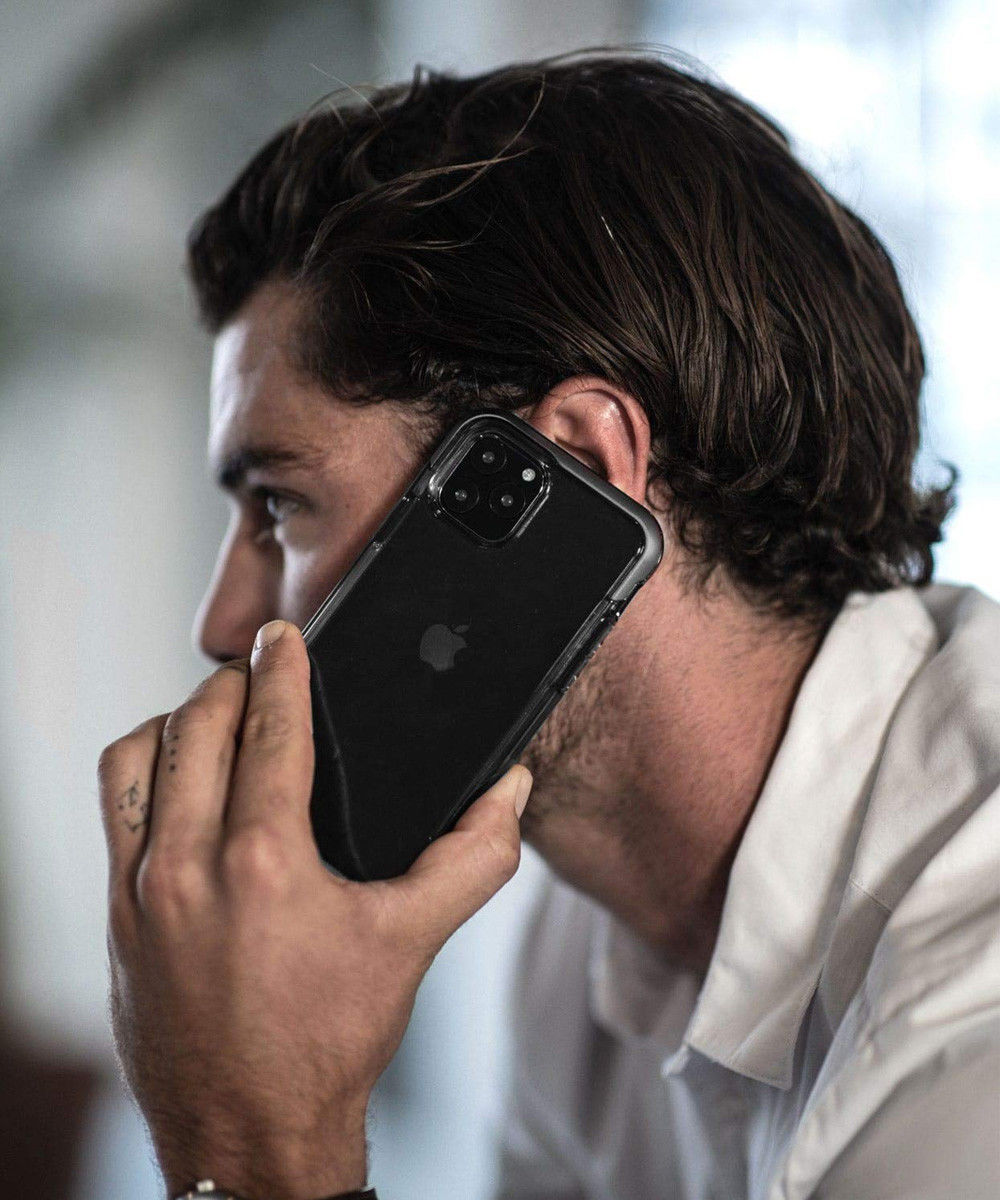 Raptic Air Apple iPhone 11 Pro Max Hoesje Transparant/Zwart afbeelding 3