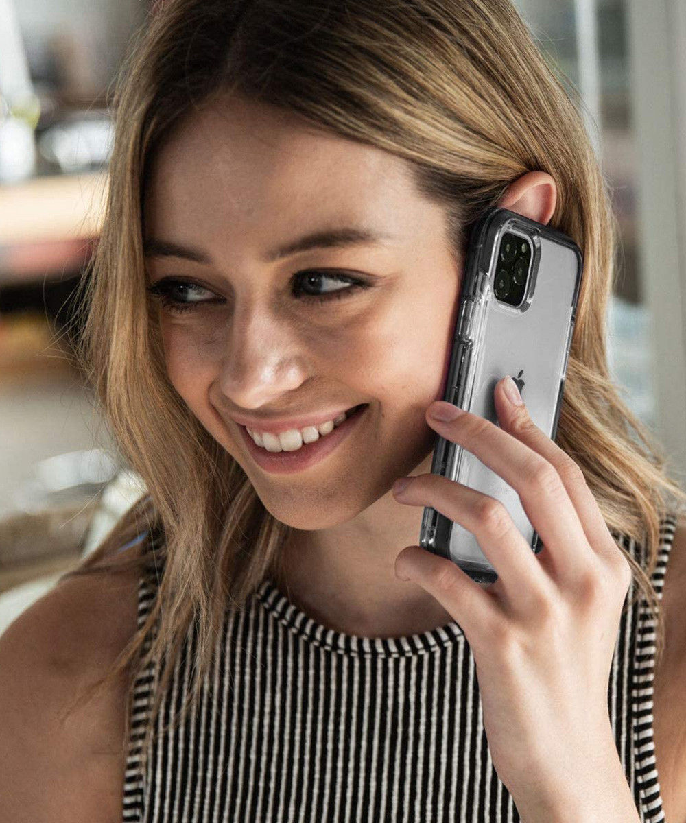 Raptic Air Apple iPhone 11 Pro Max Hoesje Transparant/Zwart afbeelding 4