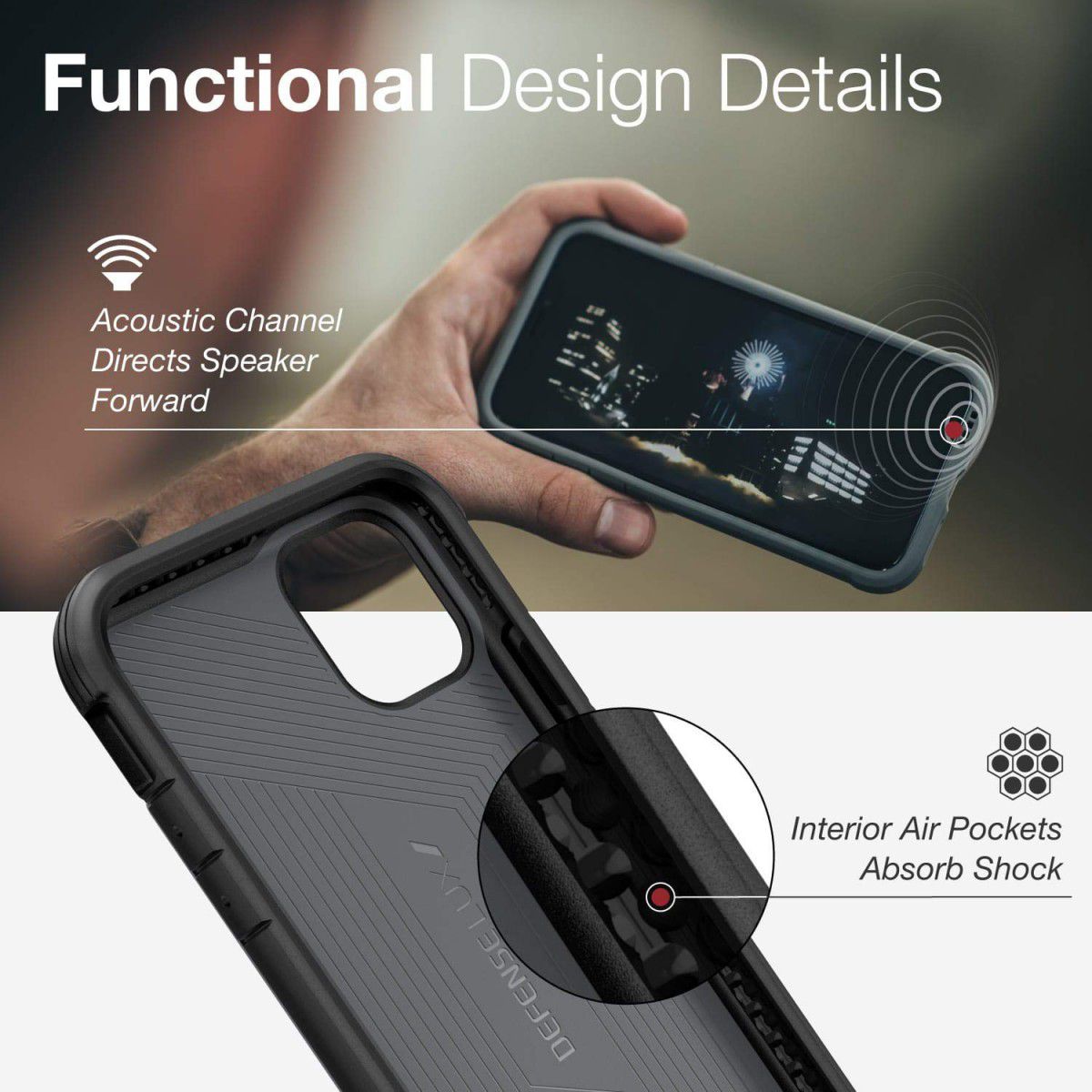 Raptic Lux Apple iPhone 11 Hoesje Carbon Fiber Zwart afbeelding 14