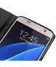 Samsung Galaxy S7 Hoesje met Kaarthouder Blauw