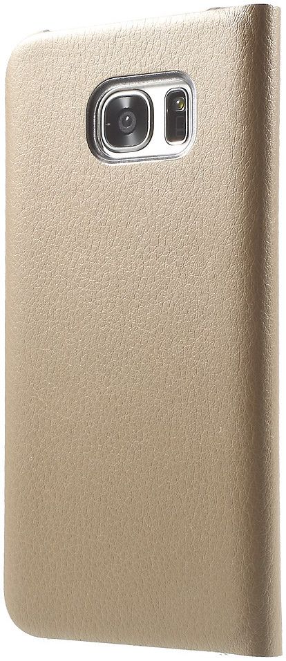 Samsung Galaxy S7 Edge Wallet Cover Goud afbeelding 2