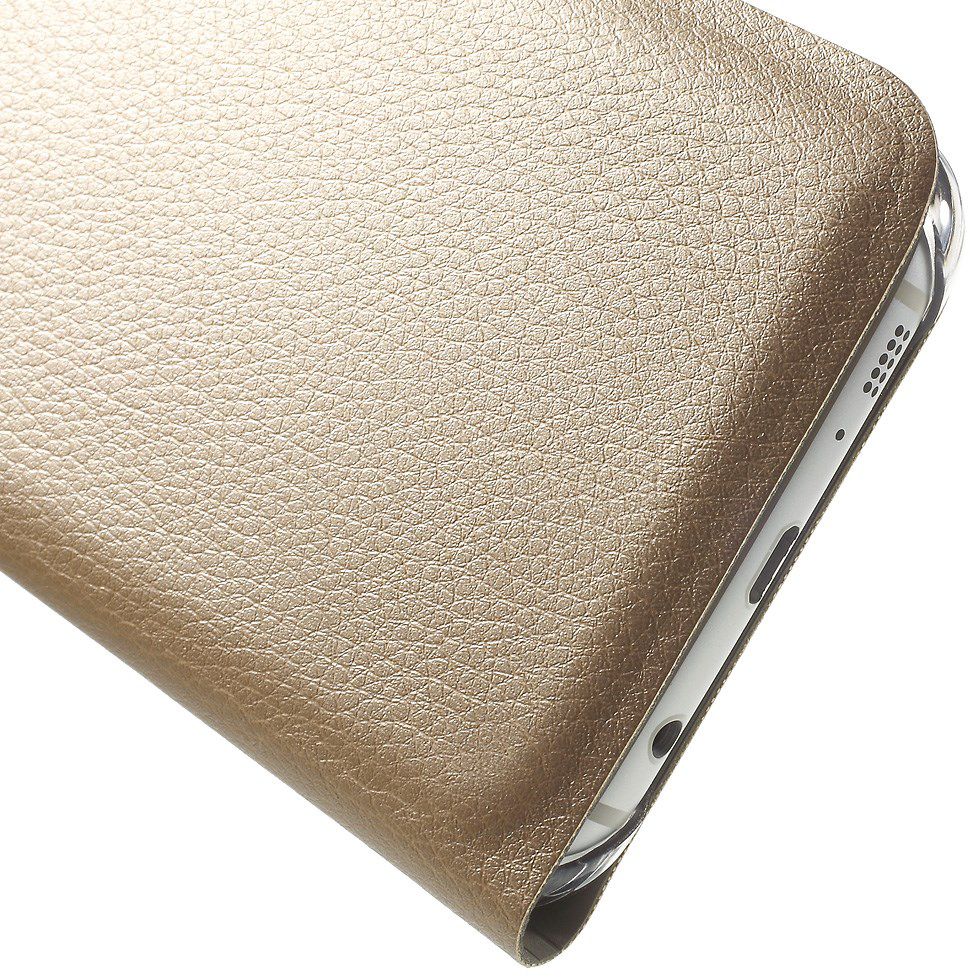 Samsung Galaxy S7 Edge Wallet Cover Goud afbeelding 7