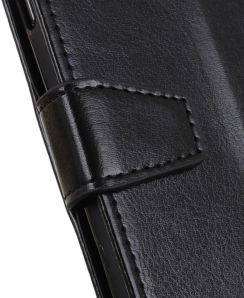Sony Xperia 5 Litchi Skin Portemonnee Hoesje Zwart afbeelding 11