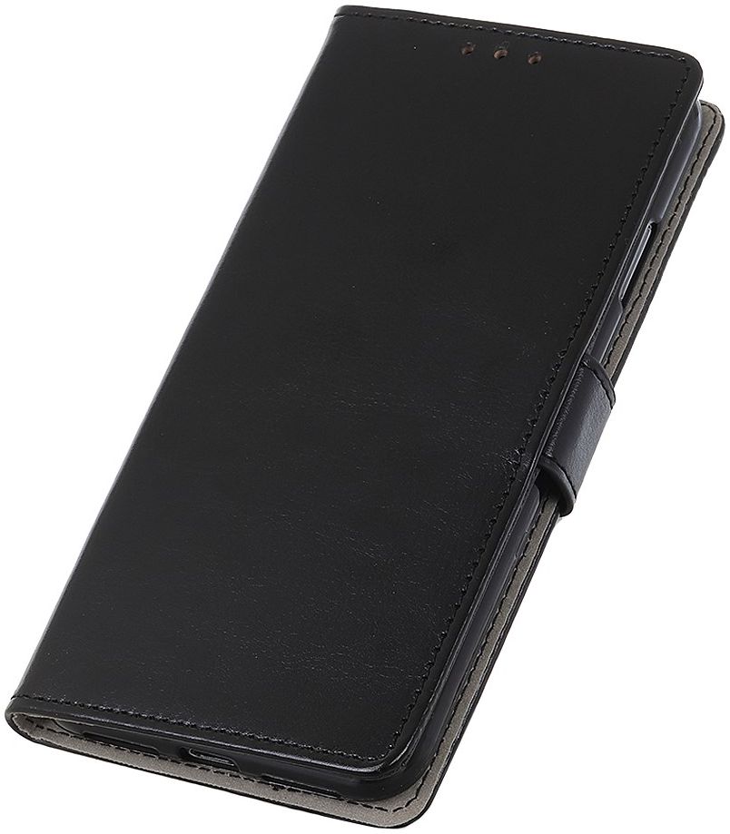 Sony Xperia 5 Litchi Skin Portemonnee Hoesje Zwart afbeelding 5