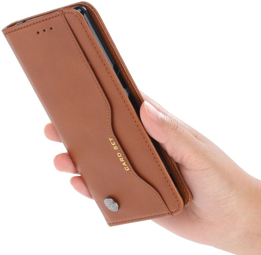 Sony Xperia 5 Stijlvol Luxe Portemonnee Hoesje Bruin afbeelding 6