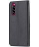 Sony Xperia 5 Stijlvol Luxe Portemonnee Hoesje Zwart